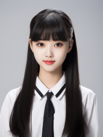 留着长发的可爱少女