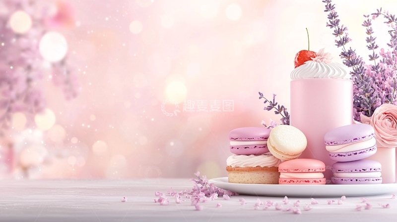 高清大图下载【趣麦麦图】粉色甜点高清图片