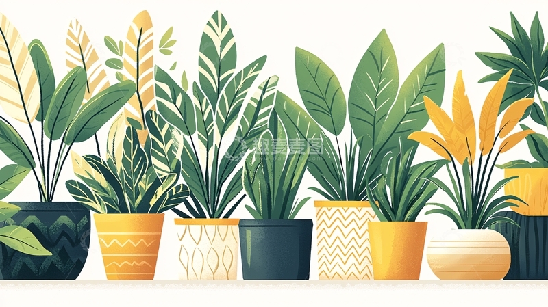 高清大图下载【趣麦麦图】盆栽植物的集合