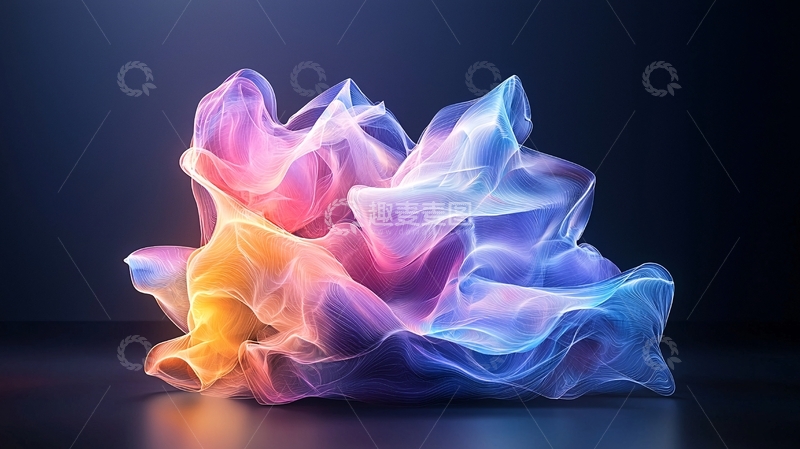 高清大图下载【趣麦麦图】色彩绚丽的丝绸