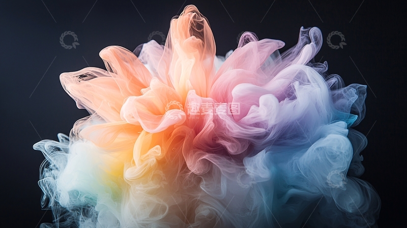 高清大图下载【趣麦麦图】彩色烟雾爆炸效果