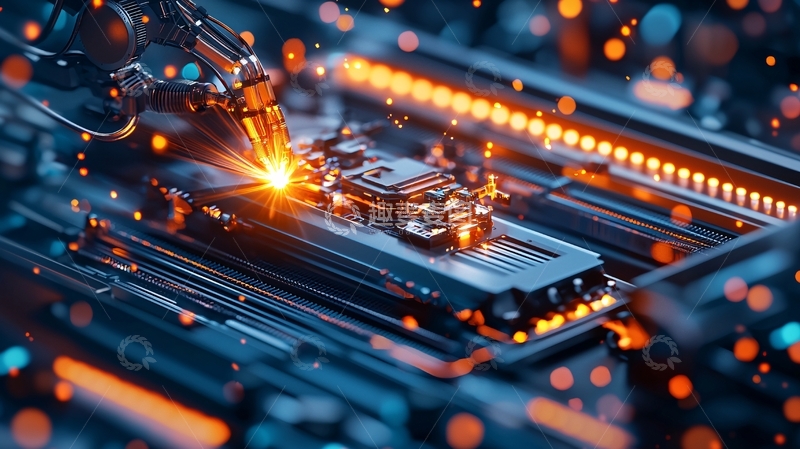 高清大图下载【趣麦麦图】精密电子设备焊接