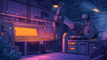 未来工厂车间内景