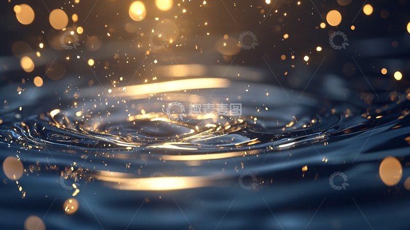 高清大图下载【趣麦麦图】水面上的光斑与涟漪