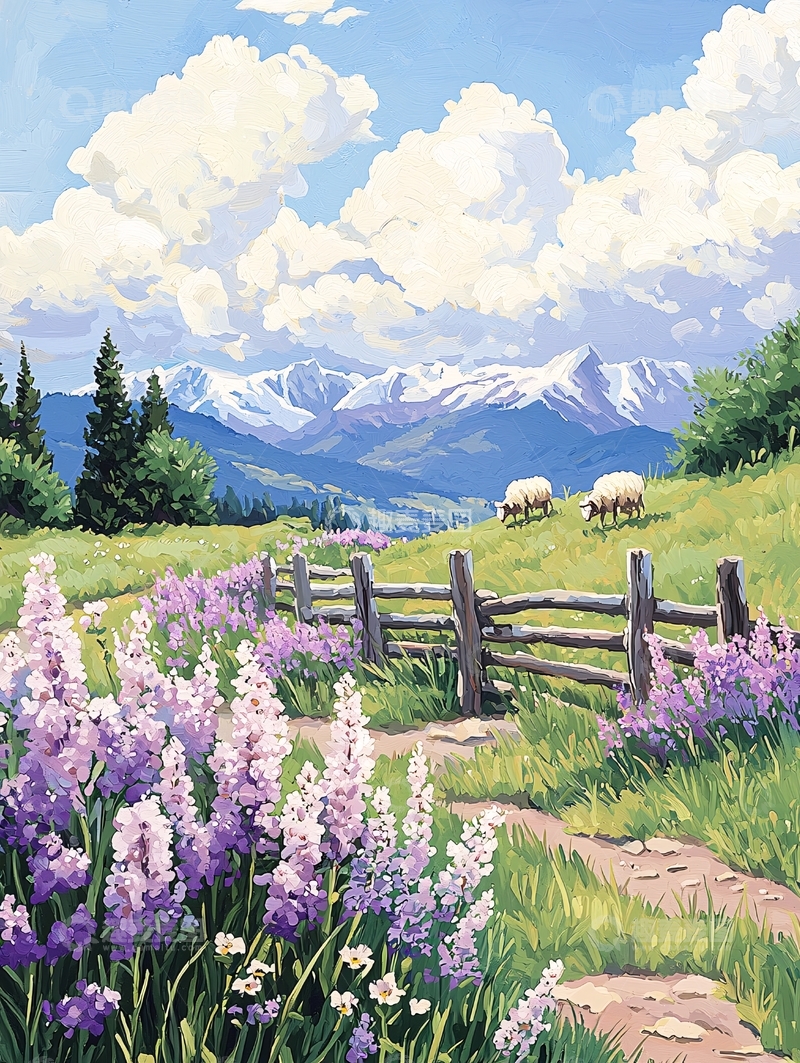 高清大图下载【趣麦麦图】风景如画的田园风光