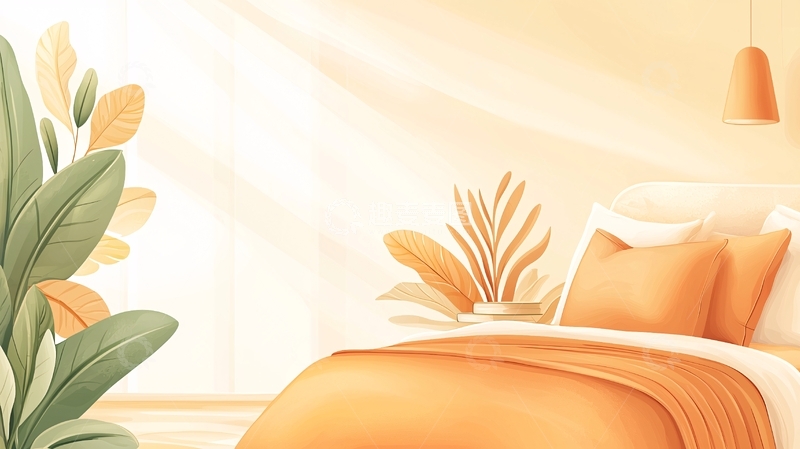 高清大图下载【趣麦麦图】温馨舒适的卧室场景