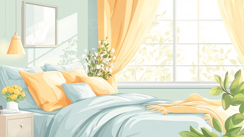 高清大图下载【趣麦麦图】温馨明媚的卧室