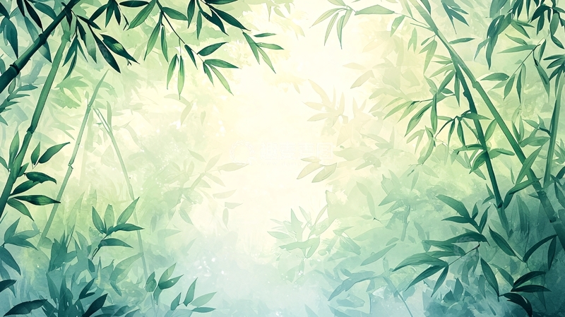 高清大图下载【趣麦麦图】清新竹林高清图片