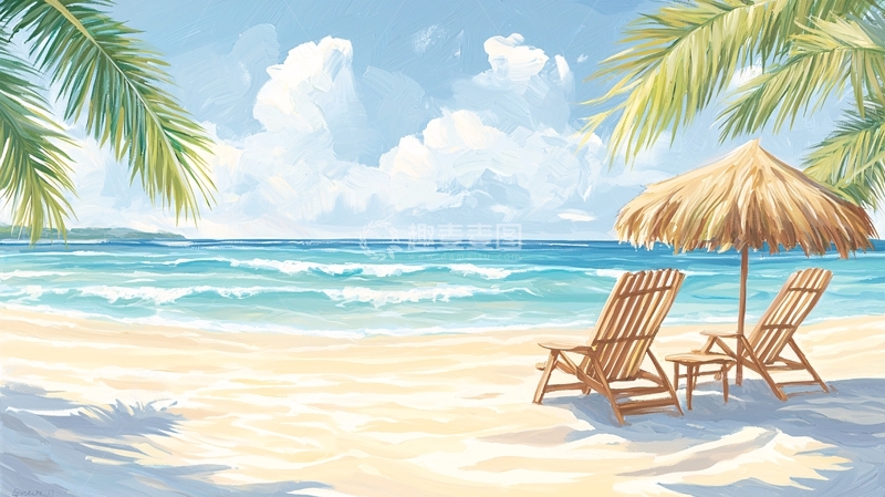 高清大图下载【趣麦麦图】热带海滩度假胜地