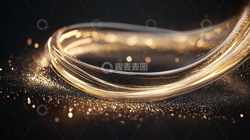 高清大图下载【趣麦麦图】金色光晕手镯背景