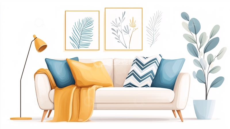 高清大图下载【趣麦麦图】简约风格的客厅