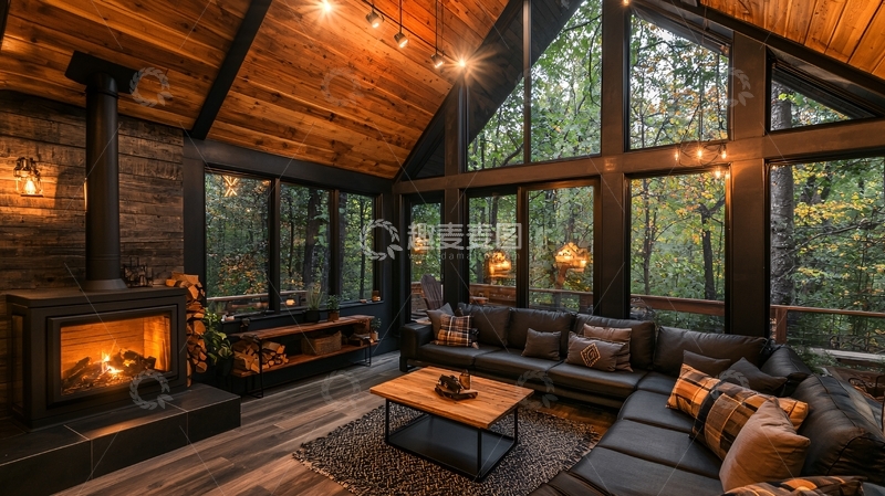 高清大图下载【趣麦麦图】小屋温馨客厅