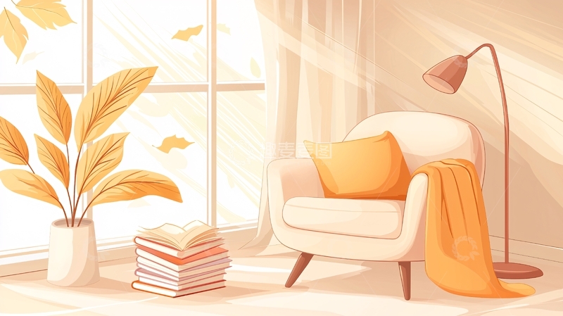 高清大图下载【趣麦麦图】温暖阳光下的静谧角落