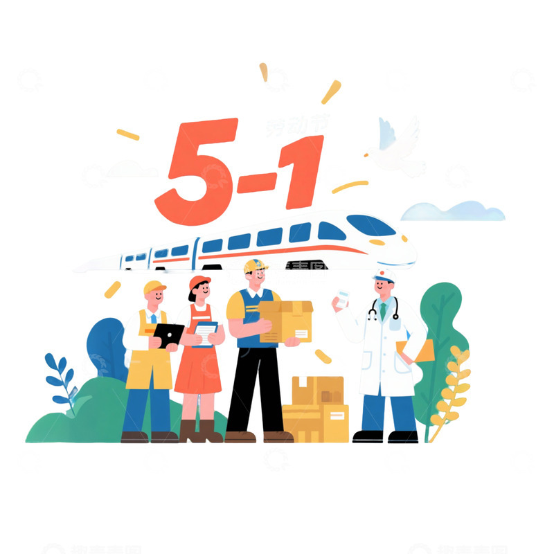 五一劳动节插画6