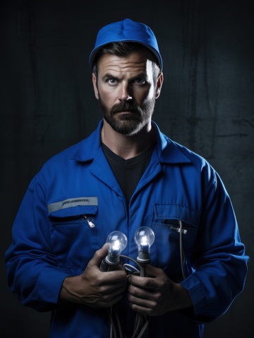 一位工人肖像摄影