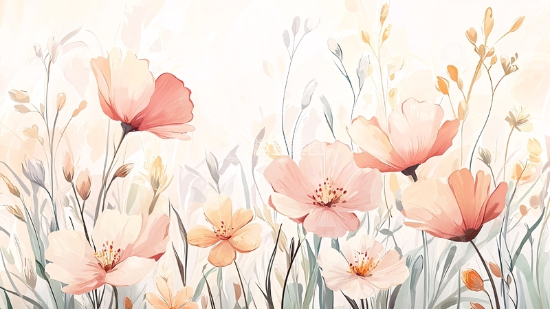 高清大图下载【趣麦麦图】温柔花海背景图