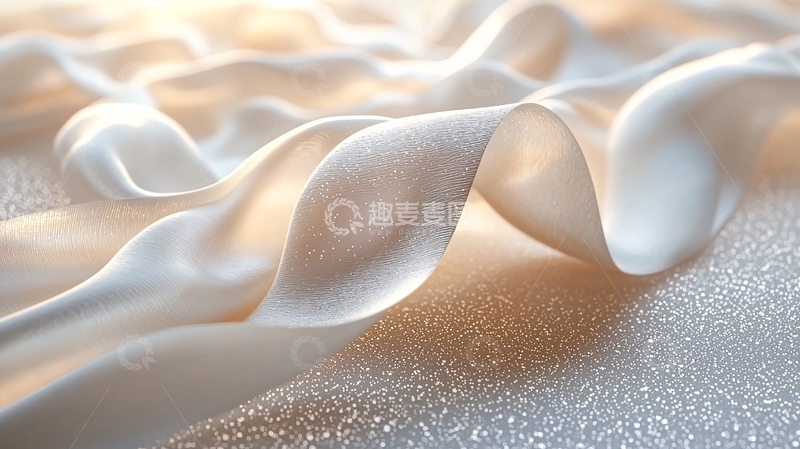 高清大图下载【趣麦麦图】柔滑光泽的织物肌理