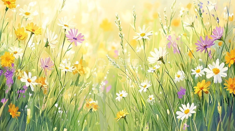 高清大图下载【趣麦麦图】春日田野花海