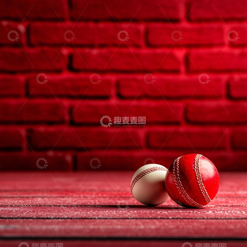 高清大图下载【趣麦麦图】红色板球静物
