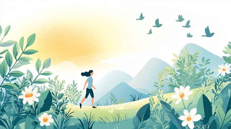 高清大图下载【趣麦麦图】阳光下的女孩