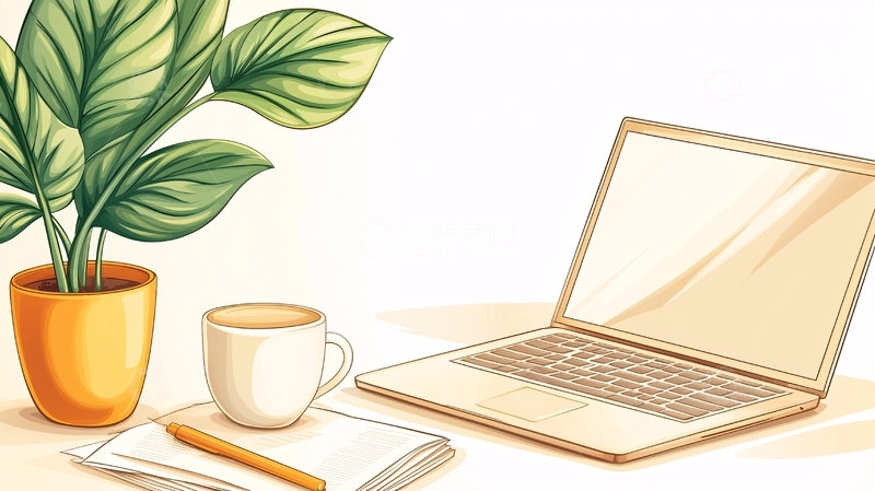 高清大图下载【趣麦麦图】清新办公场景