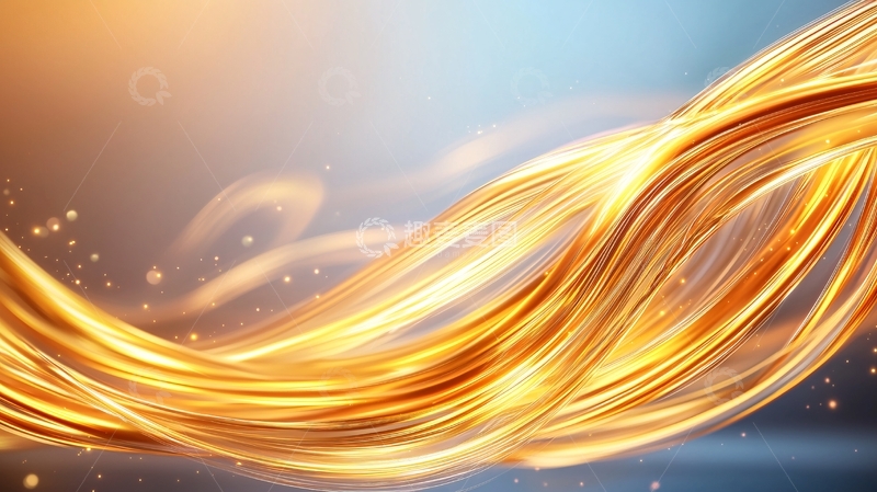 高清大图下载【趣麦麦图】金色线条动态背景素材