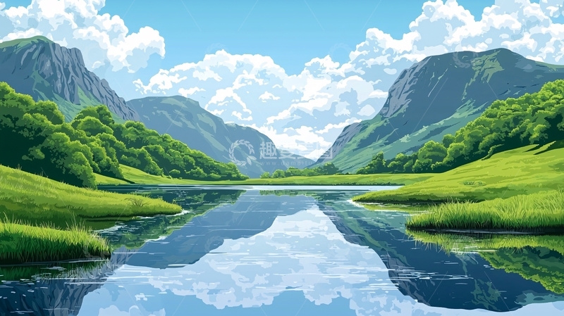 高清大图下载【趣麦麦图】山清水秀的自然风光