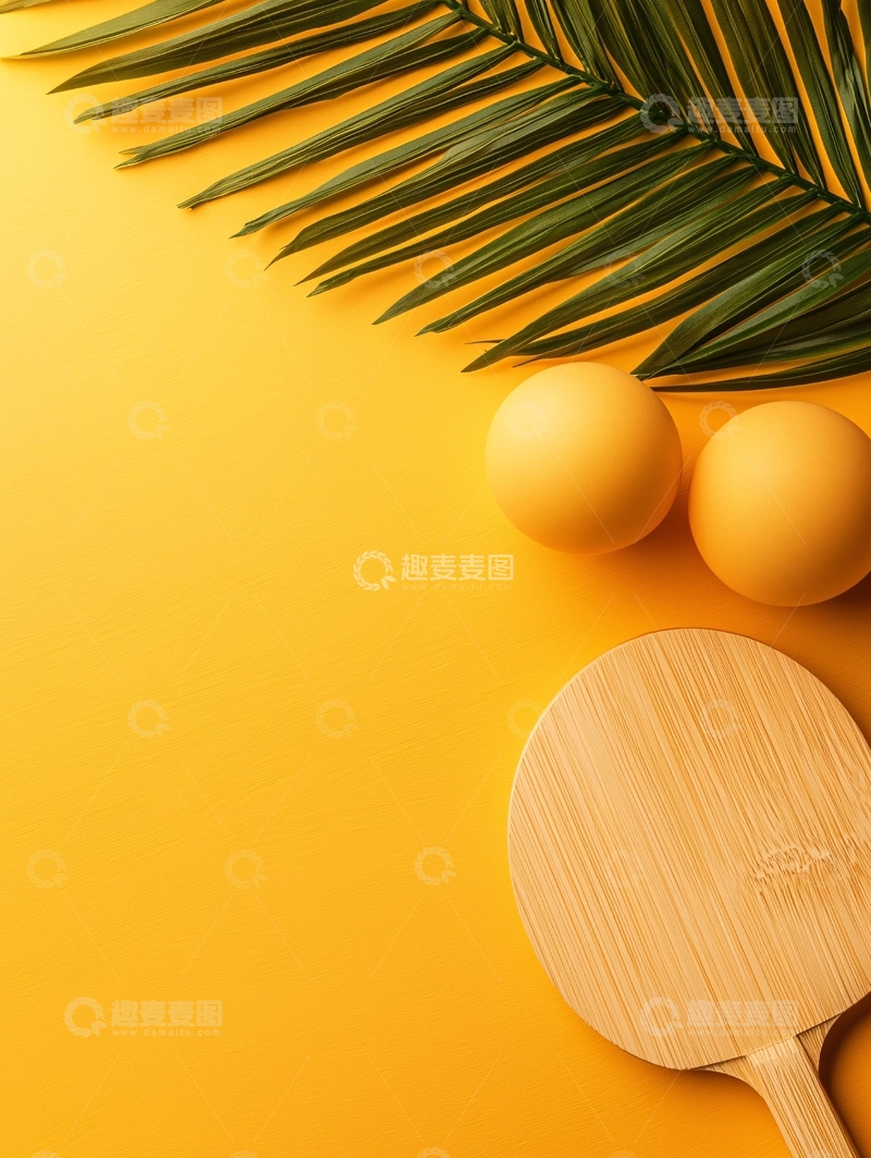 高清大图下载【趣麦麦图】夏季黄色背景