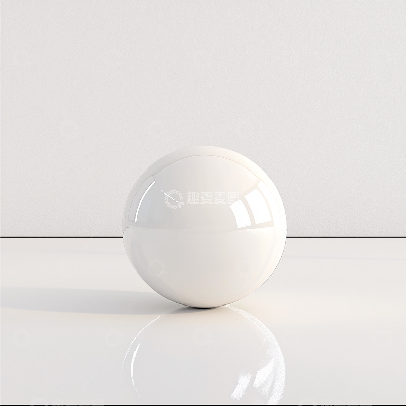 高清大图下载【趣麦麦图】白色光面球体