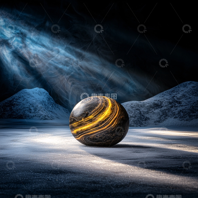 高清大图下载【趣麦麦图】宇宙星球光芒球体