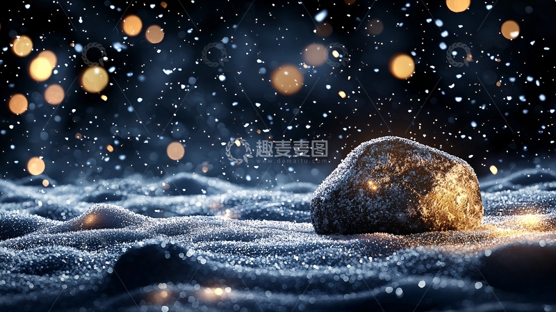 高清大图下载【趣麦麦图】石头在星空下闪耀