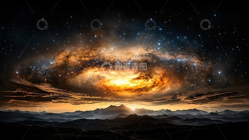 高清大图下载【趣麦麦图】壮丽星云景象
