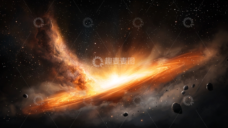 高清大图下载【趣麦麦图】宇宙星云爆炸景观
