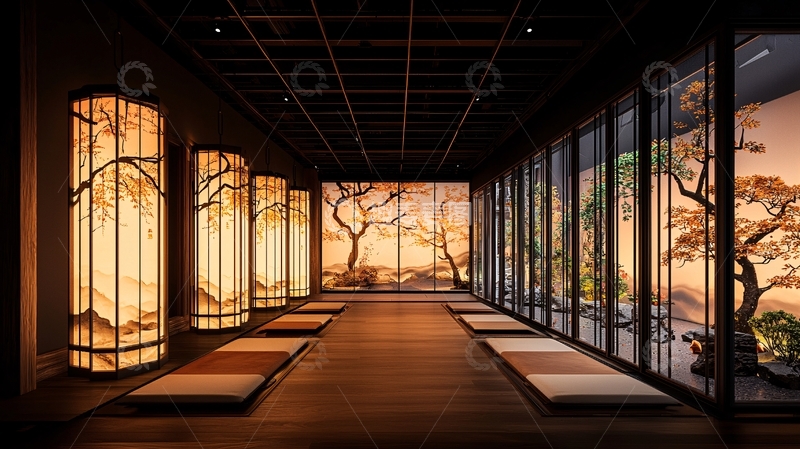 高清大图下载【趣麦麦图】日式禅意室内设计