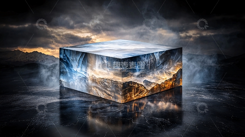 高清大图下载【趣麦麦图】抽象的冰块高清图片