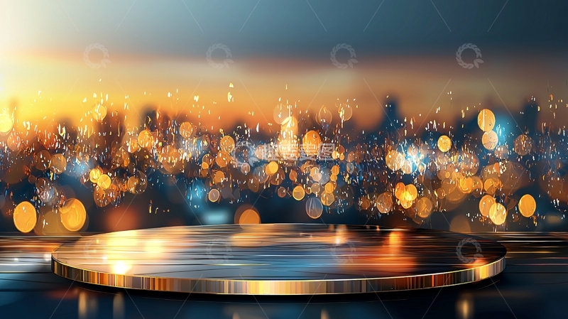 高清大图下载【趣麦麦图】城市夜景舞台