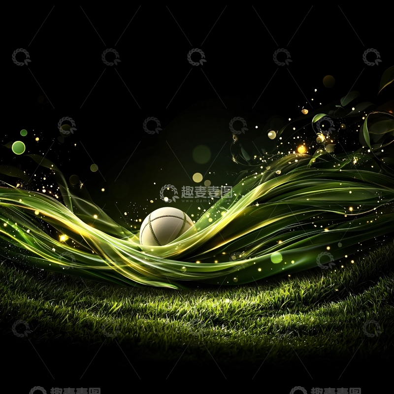 高清大图下载【趣麦麦图】草地上的高尔夫球2