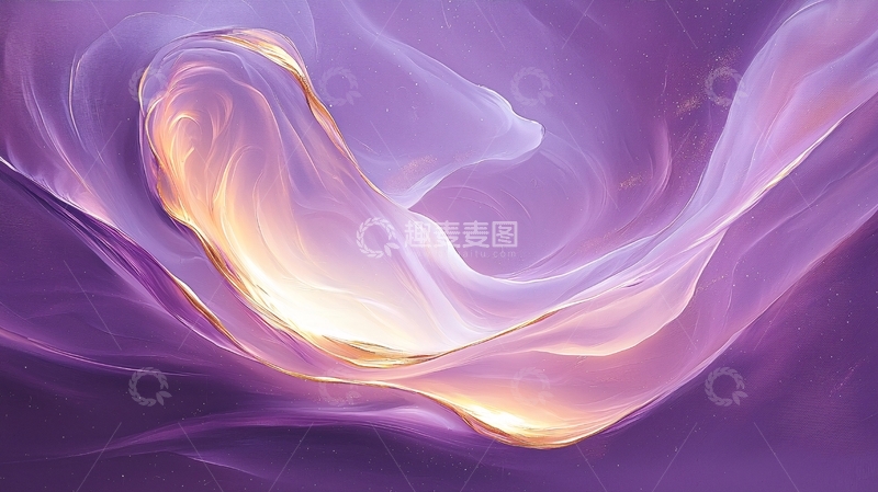 高清大图下载【趣麦麦图】紫色渐变流动抽象艺术背景