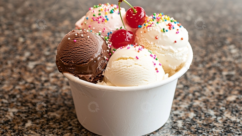 高清大图下载【趣麦麦图】多口味冰淇淋