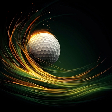 高尔夫球的火焰轨迹