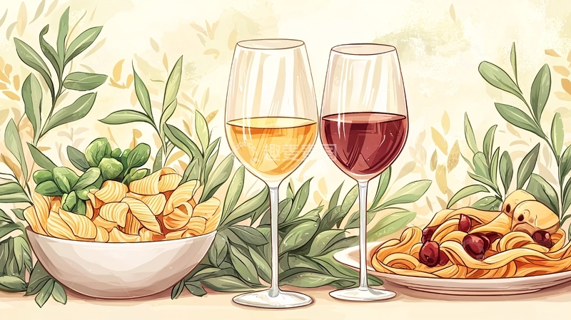 高清大图下载【趣麦麦图】美食绘画高清图片