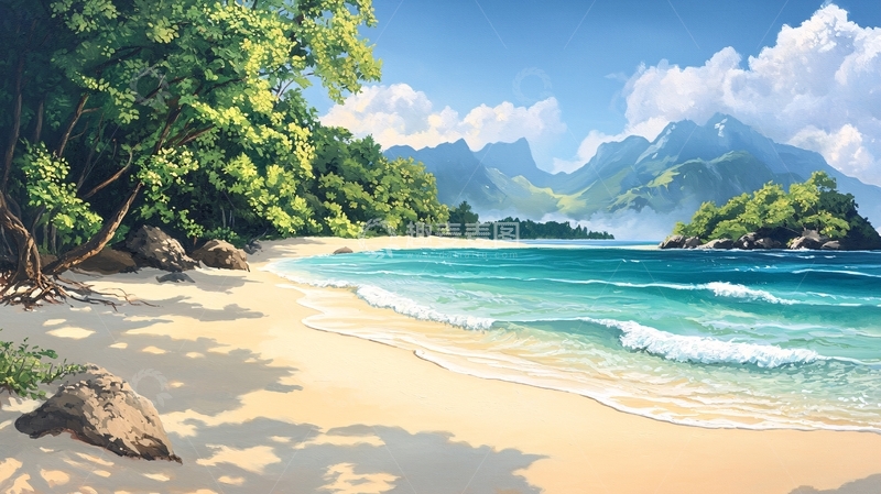 高清大图下载【趣麦麦图】热带海滩风景