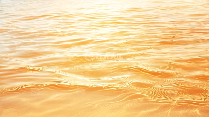 高清大图下载【趣麦麦图】金色波纹水纹理背景
