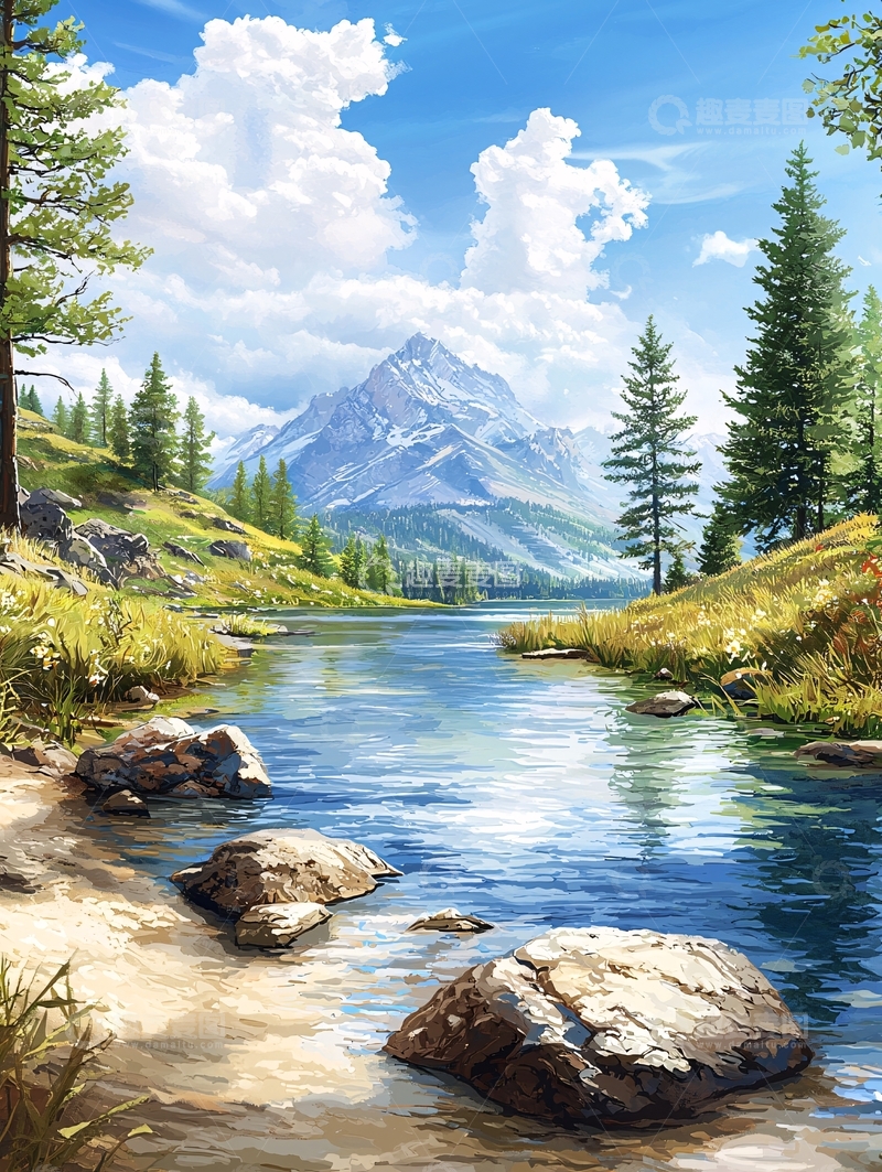 高清大图下载【趣麦麦图】山清水秀的风景图