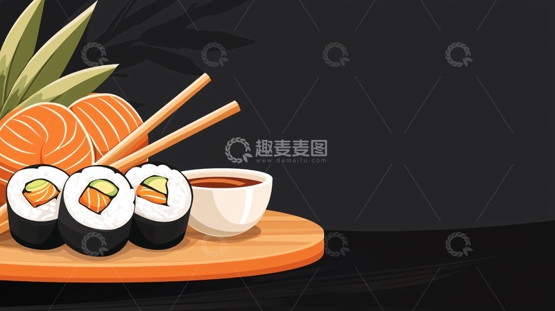 高清大图下载【趣麦麦图】美味寿司高清图片