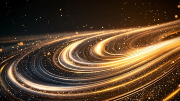 金色光带旋转动态背景