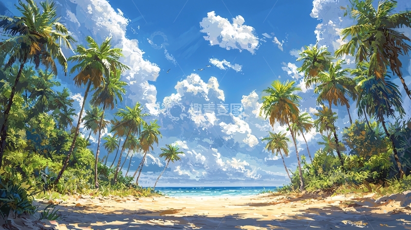 高清大图下载【趣麦麦图】热带海滩高清图片
