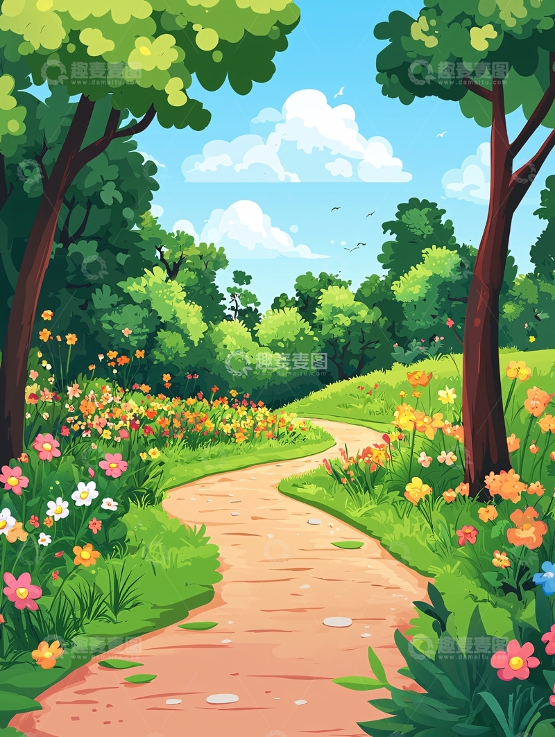 高清大图下载【趣麦麦图】田园风光小路