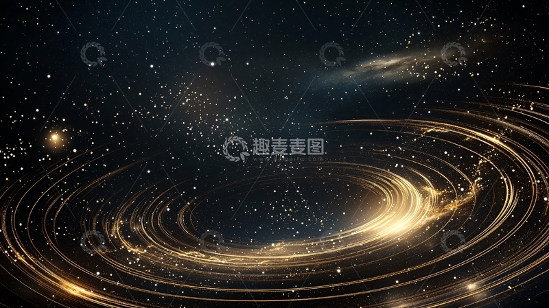 高清大图下载【趣麦麦图】宇宙星河旋转动态背景
