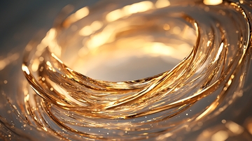 金色丝线缠绕背景